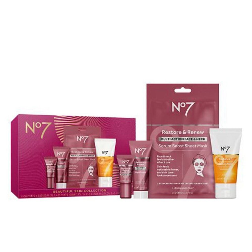 No7 Beautiful Skin Collection Gift Set, New In Box - Picture 3 of 6